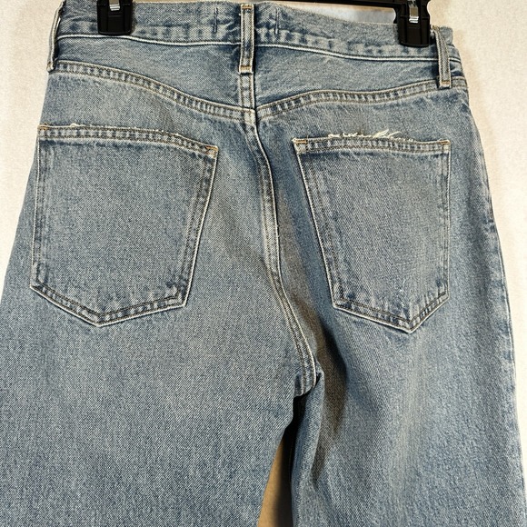 AGOLDE‎ Fen High Rise Relaxed Taper Button Fly Blue Jeans in Wander Size 26 NWT - Picture 11 of 16